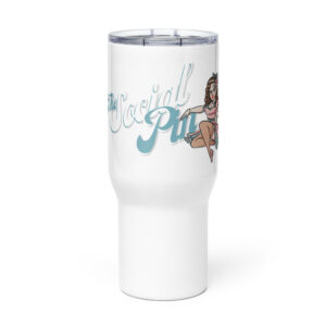 Travel mug with a handle